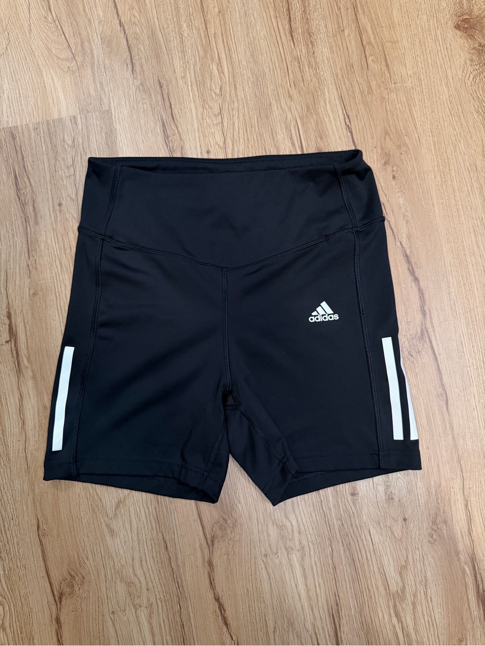 adidas Black Shorts with White Stripes - Kids